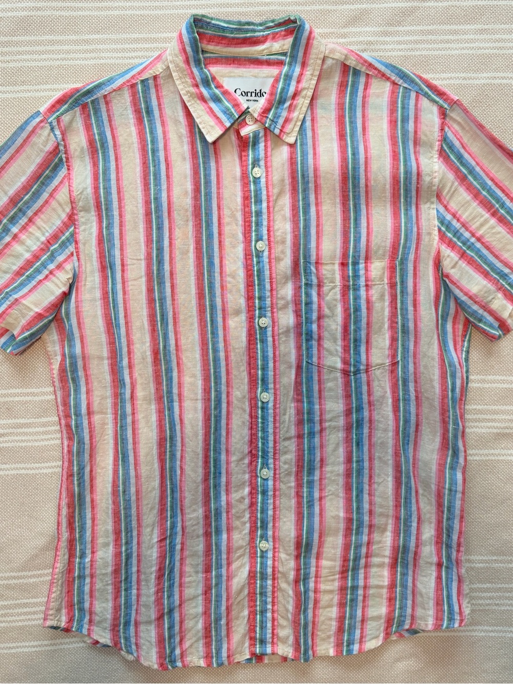 Corridor NYC Beach Stripe Linen - M
